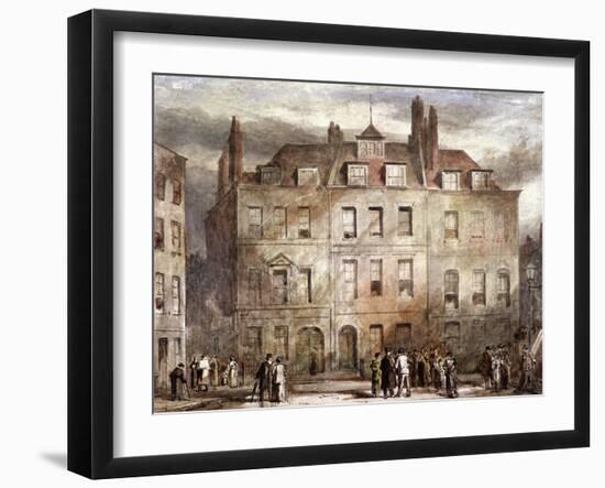 Sheriffs Court, Red Lion Square, Holborn, London, C1828-George Sidney Shepherd-Framed Giclee Print