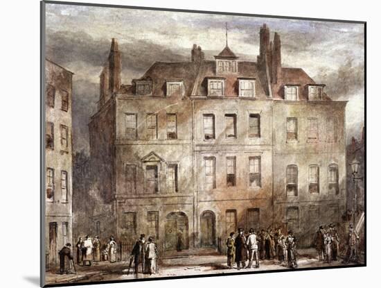 Sheriffs Court, Red Lion Square, Holborn, London, C1828-George Sidney Shepherd-Mounted Giclee Print