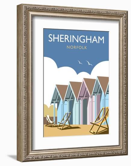 Sheringham - Dave Thompson Contemporary Travel Print-Dave Thompson-Framed Art Print