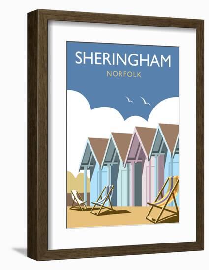 Sheringham - Dave Thompson Contemporary Travel Print-Dave Thompson-Framed Art Print