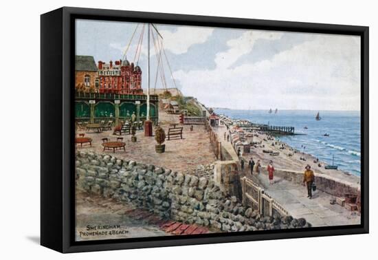 Sheringham, Promenade and Beach-Alfred Robert Quinton-Framed Premier Image Canvas
