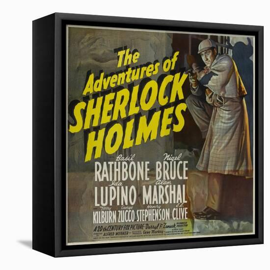 Sherlock Holmes, 1939, "The Adventures of Sherlock Holmes" Directed by Alfred L. Werker-null-Framed Premier Image Canvas