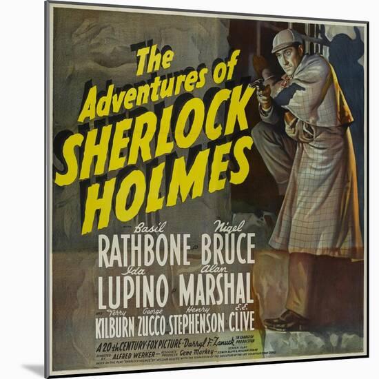 Sherlock Holmes, 1939, "The Adventures of Sherlock Holmes" Directed by Alfred L. Werker-null-Mounted Giclee Print