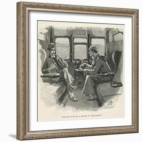 Sherlock Holmes and Dr. Watson-Sydney Pager-Framed Giclee Print