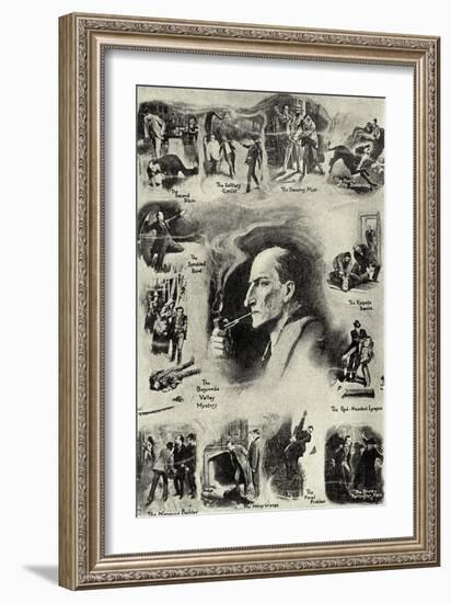 Sherlock Holmes and his career-Sidney Paget-Framed Giclee Print