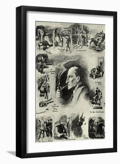 Sherlock Holmes and his career-Sidney Paget-Framed Giclee Print