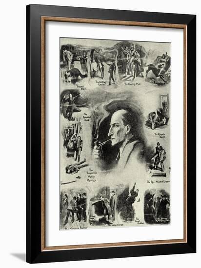 Sherlock Holmes and his career-Sidney Paget-Framed Giclee Print