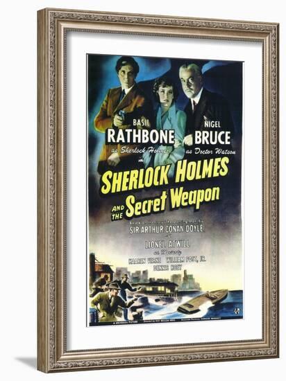 Sherlock Holmes and the Secret Weapon-null-Framed Art Print