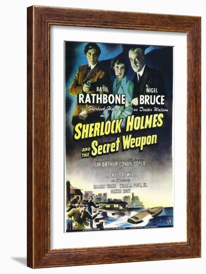 Sherlock Holmes and the Secret Weapon-null-Framed Art Print