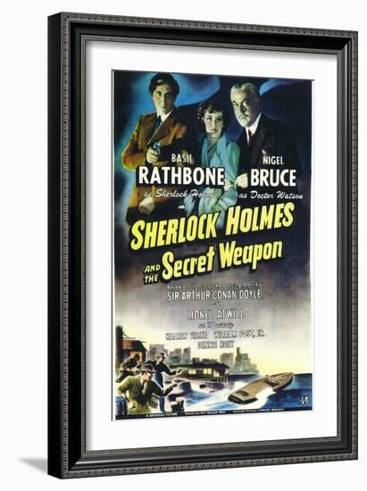 Sherlock Holmes and the Secret Weapon-null-Framed Art Print