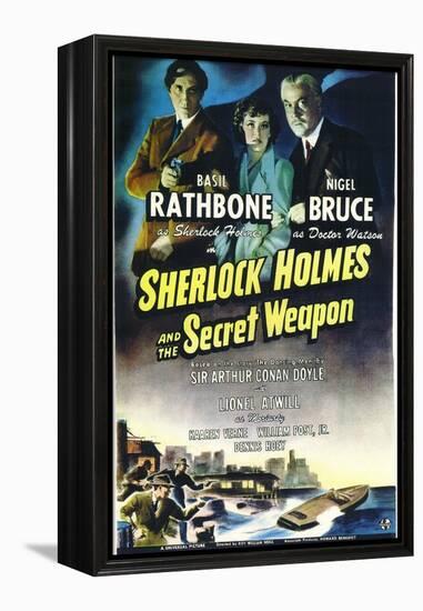 Sherlock Holmes and the Secret Weapon-null-Framed Stretched Canvas