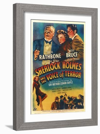 Sherlock Holmes and the Voice of Terror-null-Framed Art Print