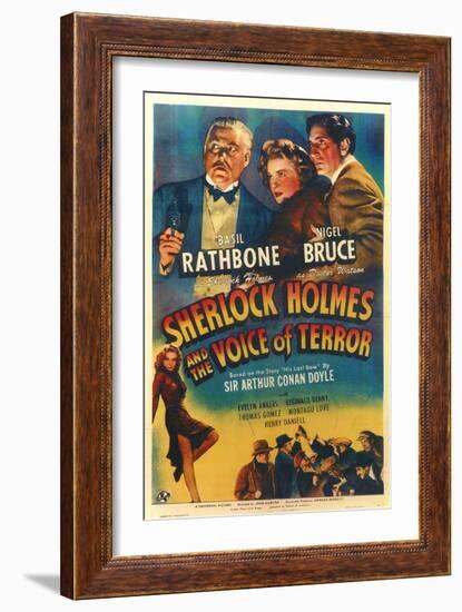 Sherlock Holmes and the Voice of Terror-null-Framed Art Print