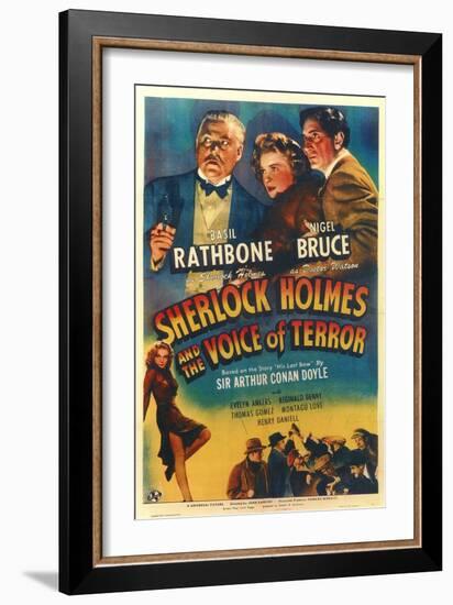 Sherlock Holmes and the Voice of Terror-null-Framed Art Print