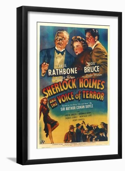 Sherlock Holmes and the Voice of Terror-null-Framed Art Print