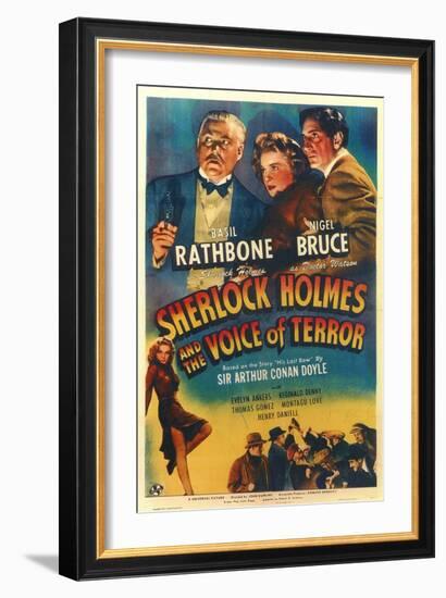 Sherlock Holmes and the Voice of Terror-null-Framed Art Print