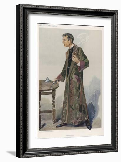 Sherlock Holmes as Played on the London Stage by Actor William Gillette-Spy (Leslie M. Ward)-Framed Premium Photographic Print