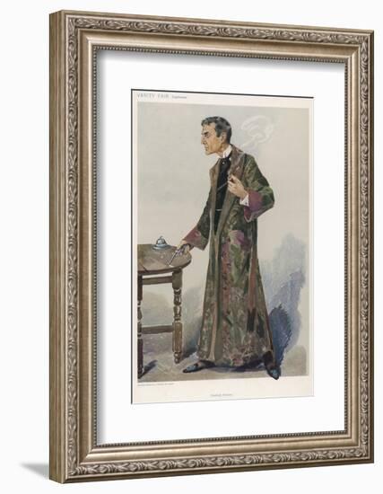 Sherlock Holmes as Played on the London Stage by Actor William Gillette-Spy (Leslie M. Ward)-Framed Photographic Print