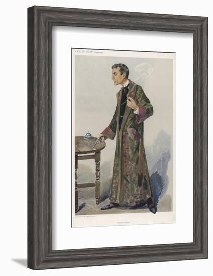 Sherlock Holmes as Played on the London Stage by Actor William Gillette-Spy (Leslie M. Ward)-Framed Photographic Print