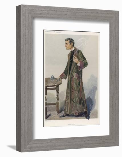 Sherlock Holmes as Played on the London Stage by Actor William Gillette-Spy (Leslie M. Ward)-Framed Photographic Print