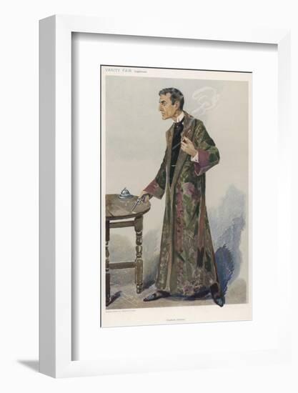 Sherlock Holmes as Played on the London Stage by Actor William Gillette-Spy (Leslie M. Ward)-Framed Photographic Print