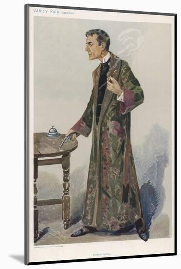 Sherlock Holmes as Played on the London Stage by Actor William Gillette-Spy (Leslie M. Ward)-Mounted Photographic Print