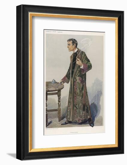 Sherlock Holmes as Played on the London Stage by Actor William Gillette-Spy (Leslie M. Ward)-Framed Photographic Print