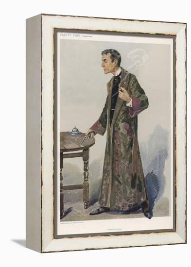 Sherlock Holmes as Played on the London Stage by Actor William Gillette-Spy (Leslie M. Ward)-Framed Premier Image Canvas