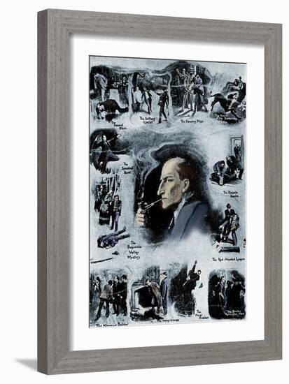 Sherlock Holmes by Sir Arthur Conan Doyle-Sidney Paget-Framed Giclee Print