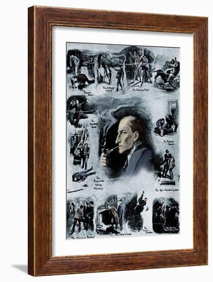 Sherlock Holmes by Sir Arthur Conan Doyle-Sidney Paget-Framed Giclee Print