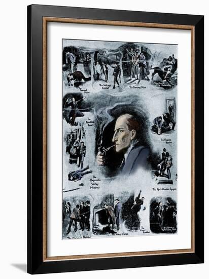 Sherlock Holmes by Sir Arthur Conan Doyle-Sidney Paget-Framed Giclee Print