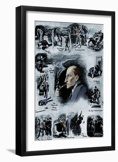 Sherlock Holmes by Sir Arthur Conan Doyle-Sidney Paget-Framed Giclee Print