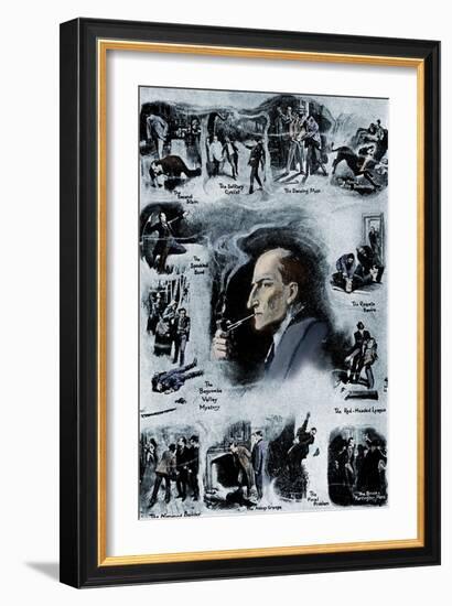 Sherlock Holmes by Sir Arthur Conan Doyle-Sidney Paget-Framed Giclee Print