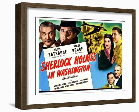 Sherlock Holmes in Washington, 1943-null-Framed Art Print