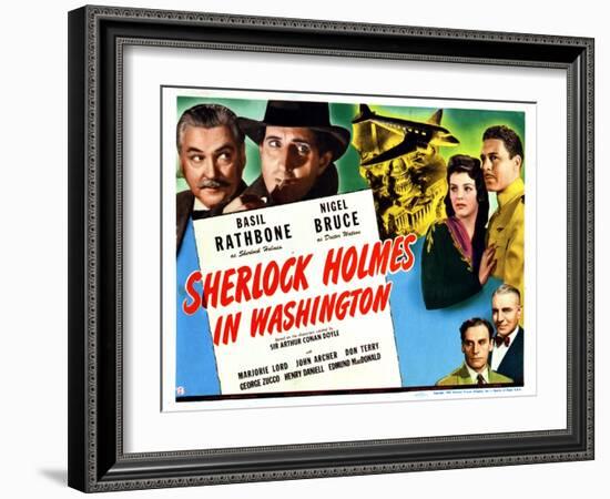 Sherlock Holmes in Washington, 1943-null-Framed Art Print