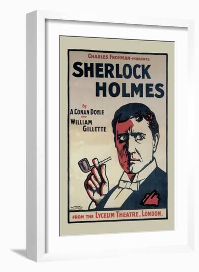 Sherlock Holmes: The Lyceum Theatre, London-John Stewart Browne-Framed Art Print