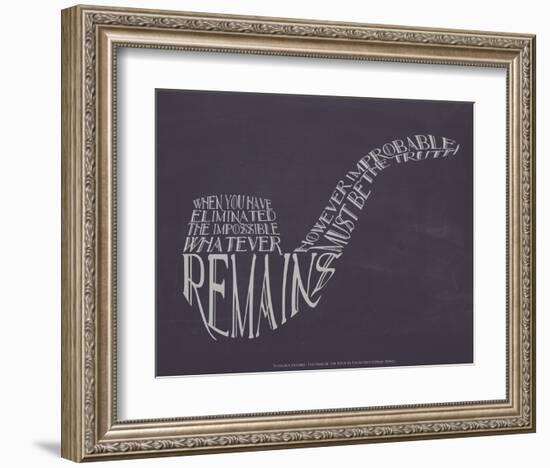 Sherlock Holmes-null-Framed Art Print