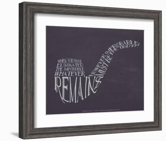 Sherlock Holmes-null-Framed Art Print