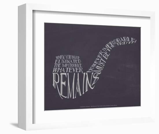 Sherlock Holmes-null-Framed Art Print