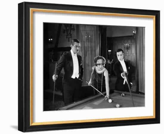 Sherlock Jr., Ward Crane, Kathryn McGuire, Buster Keaton, 1924-null-Framed Photo