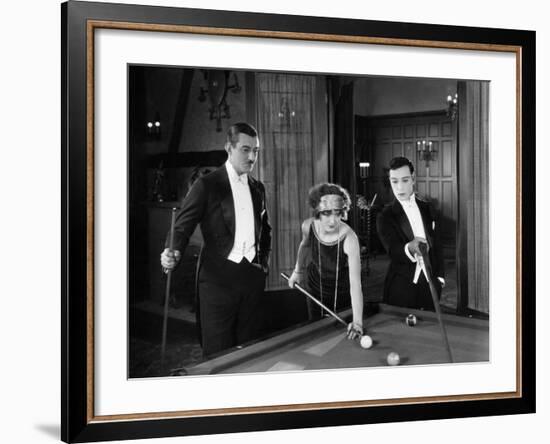 Sherlock Jr., Ward Crane, Kathryn McGuire, Buster Keaton, 1924-null-Framed Photo