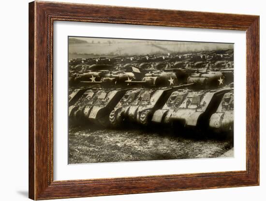 Sherman Tanks-null-Framed Art Print