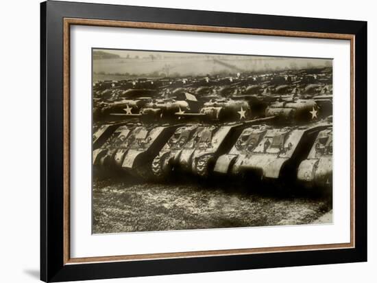 Sherman Tanks-null-Framed Premium Giclee Print