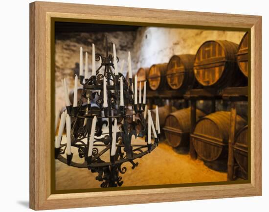 Sherry Casks, Bodegas Gonzalez Byass, Jerez De La Frontera, Spain-Walter Bibikow-Framed Premier Image Canvas