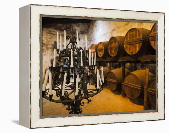 Sherry Casks, Bodegas Gonzalez Byass, Jerez De La Frontera, Spain-Walter Bibikow-Framed Premier Image Canvas