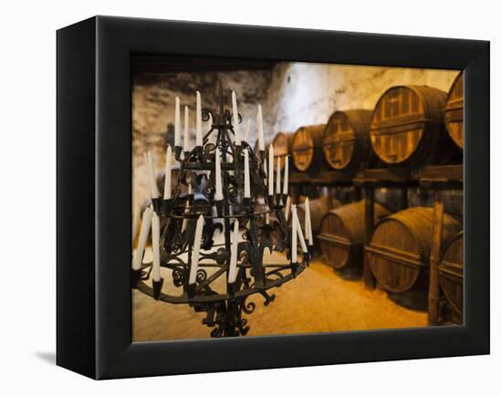 Sherry Casks, Bodegas Gonzalez Byass, Jerez De La Frontera, Spain-Walter Bibikow-Framed Premier Image Canvas