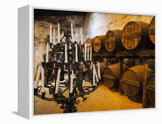 Sherry Casks, Bodegas Gonzalez Byass, Jerez De La Frontera, Spain-Walter Bibikow-Framed Premier Image Canvas