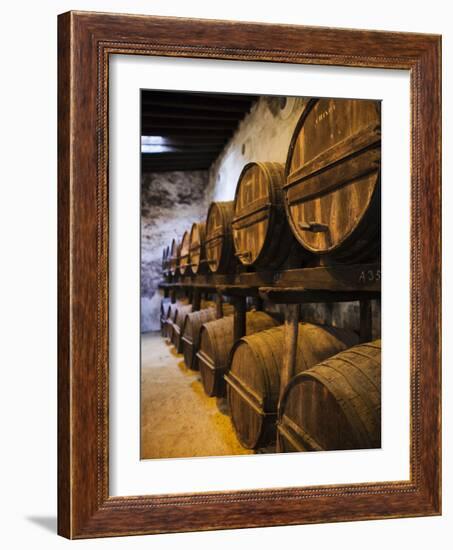 Sherry Casks, Bodegas Gonzalez Byass, Jerez De La Frontera, Spain-Walter Bibikow-Framed Photographic Print