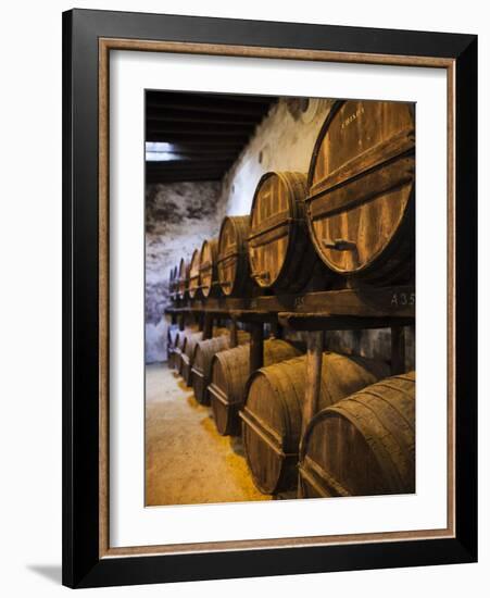 Sherry Casks, Bodegas Gonzalez Byass, Jerez De La Frontera, Spain-Walter Bibikow-Framed Photographic Print