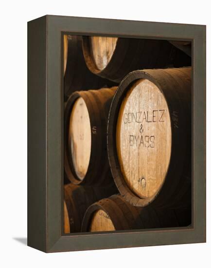 Sherry Casks, Bodegas Gonzalez Byass, Jerez De La Frontera, Spain-Walter Bibikow-Framed Premier Image Canvas